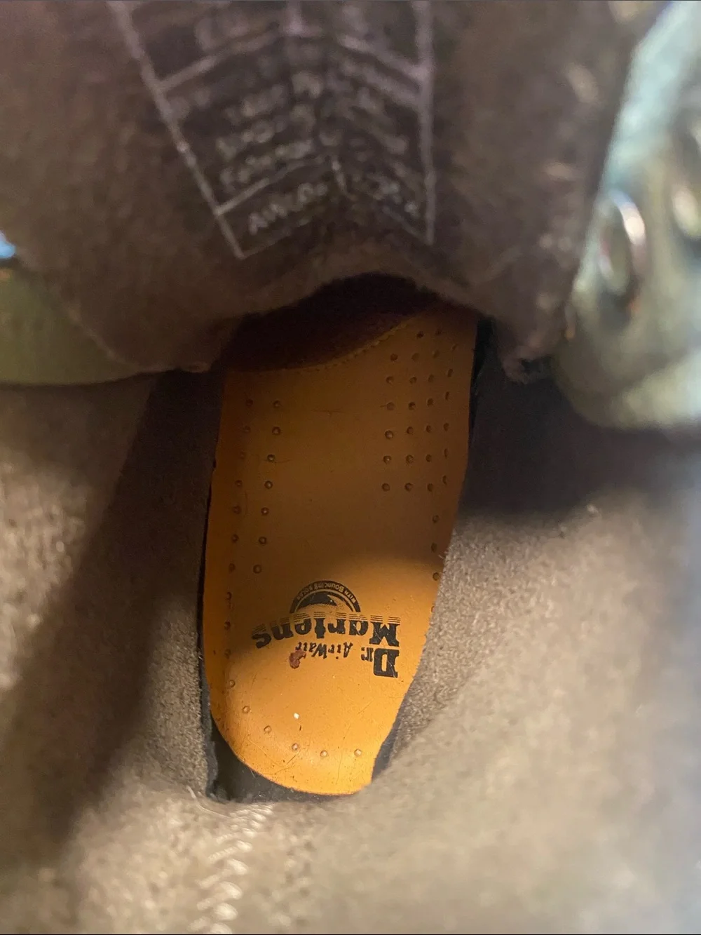 Dr Marten pascal sage green leather.